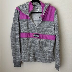 Victoria's Secret Pink and Gray Hoodie